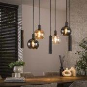 Hoyz Collection - Hanglamp Sfera Tricolore 4+3-lichts - Artic Zwart