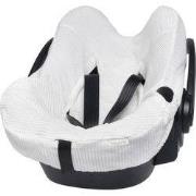 Baby's Only Baby autostoelhoes universeel Sense - Wit - Zachte rib cor...