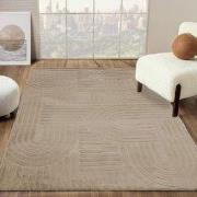 Japandi vloerkleed – Eve Taupe - 160x230 cm