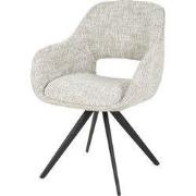 Eetkamerstoel Off-White - Draaibaar - Spring Eagle - Set van 2