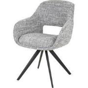 Eetkamerstoel Grijs - Draaibaar - Spring Eagle - Set van 2