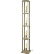 Vloerlamp Beige - 4-Lichts - 25x25x163cm - Quadra
