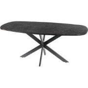 Eettafel Grijs Staal - 215x105x77cm - Metallic