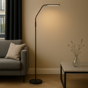 Landelijke Metalen Highlight Murcia LED Vloerlamp - Zwart