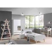 LUCEVI - Kiddy bed + 2 Deurs Kleerkast + Nachtkastje + Bureau + Boeken...