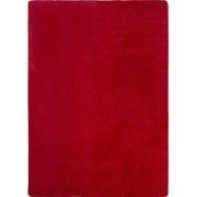 JOY Effen Soft Vloerkleed – 100% Polyester – Anti-Slip - Rood- 160x220...