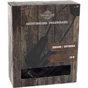 Verlengkabel zwart 10M buitenverlichting