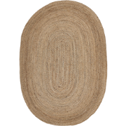 DEMIRCI - Laagpolig vloerkleed - Beige - 160 x 230 cm - Jute