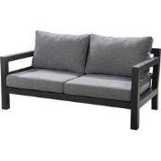 Midori sofa 2 seater aluminium black/panther black