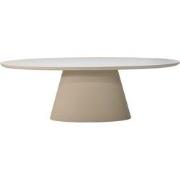 Eettafel Ovaal 200cm - Beige Eco Composiet - Cleo