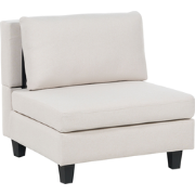 UNSTAD - Fauteuil - Lichtbeige - Polyester