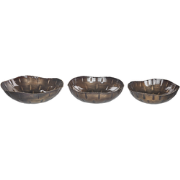 PINANG - Decoratieve schalen set van 3 - Messing - IJzer