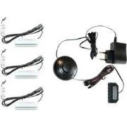 Set van 3 glazen bodemklemmen warm wit