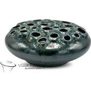 Villa Pottery  Groene schaal vaas   - 15