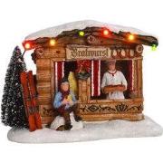 Christmas market battery operated - l13,5xw10,5xh9,5cm