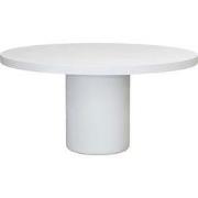 Eettafel Rond 150cm - Wit Eco Composiet - Betonlook - Eden