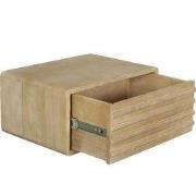 Nachtkastje Zwevend - Naturel Hout - 45x30x20cm - Keanu