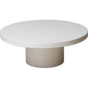Salontafel Rond - Beige Eco-Composiet - 65x65x32cm - Eden