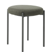 Pico metalen krukje groen - met olijfgroene zitting - 48 cm