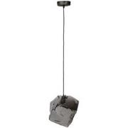 Hanglamp 1-Lichts - Glas - Chrome - 28x28x28cm - Lamp Rock