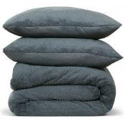 DoubleDry Dekbedovertrek Teddy Fleece - Tweepersoons 200x220 cm + 2 Ku...