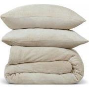 PHLOX Dekbedovertrek Flanel Fleece - Tweepersoons 200x220 cm + 2 Kusse...