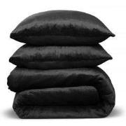 PHLOX Dekbedovertrek Flanel Fleece - Lits Jumeaux 240x220 cm + 2 Kusse...