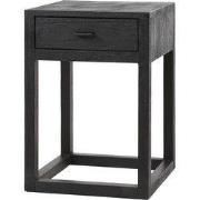 Nachtkastje Zwart Acaciahout - 35x35x50cm - Black Square