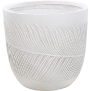 FTERO - Bloempot - Gebroken wit - 42 x 42 x 40 cm - Kleivezel