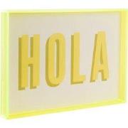 Present Time - Wall Art Hola Medium - Geel