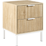 ROYALLA  - Nachtkastje - Lichtbruin - MDF