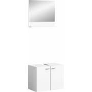 Wastafelonderkast met spiegel