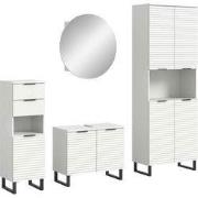 4-Delige Badmeubelset Riff - Wit - 105 Cm