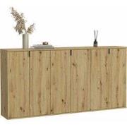 ProjektX ladekast 2+2+2 deuren 6 deuren eiken decor