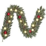 Kaprun slinger groen frosted rood 15L TIPS 120 battery operated en tim...