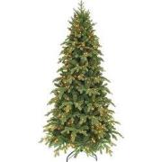 Kunstkerstboom Sherwood slim groen H230 x dia. 124 cm met 288 LED warm...