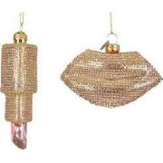 Figuur glas L9,6b4,6h6,3 cm goud a2