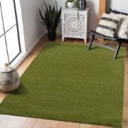 Tapijtenloods Uni Effen Laagpolig Vloerkleed Modern Groen- 250x250 CM ...