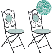 ANAPO - Set van 2 tuinstoelen - Zwart - IJzer