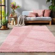 Tapijtenloods Basic Shaggy vloerkleed Roze Hoogpolig- 140x200 CM