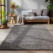 Tapijtenloods Basic Shaggy vloerkleed Grijs Hoogpolig- 160x230 CM