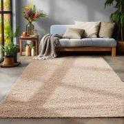 Tapijtenloods Basic Shaggy vloerkleed Beige Hoogpolig- 300x400 CM