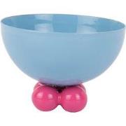 Present Time - Schaal Double Funky Small - Soft blue & bright pink