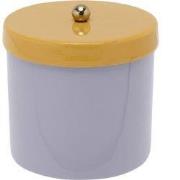 Present Time - Storage Jar Double Funky Small - Soft purple & bright y...