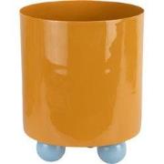 Bloempot Double Funky Large - Geel - 20x20x26cm