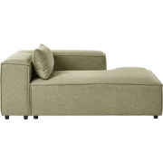 BRANDE - Chaise longue - Lichtgroen - Linkszijdig - Polyester
