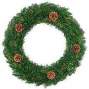 Mixed pine kunstkerstkrans dia. 90 cm kerstversiering kerstboom