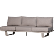 WOOOD Bear 3-Zits Tuinbank - Aluminium - Zand - All Weather -80x210x87