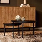 Starfurn Salontafel Otik Black Oak | 70 cm | set van 2