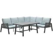 Garden Impressions Andrea L/D set 4delig rechts carbon black mint grey